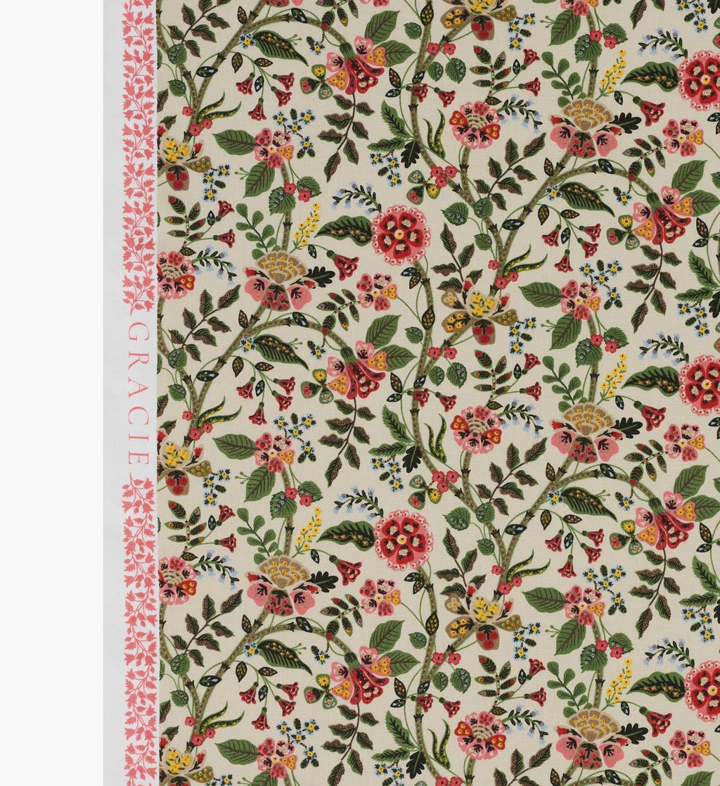Gracie Cotton Fabric - Linen