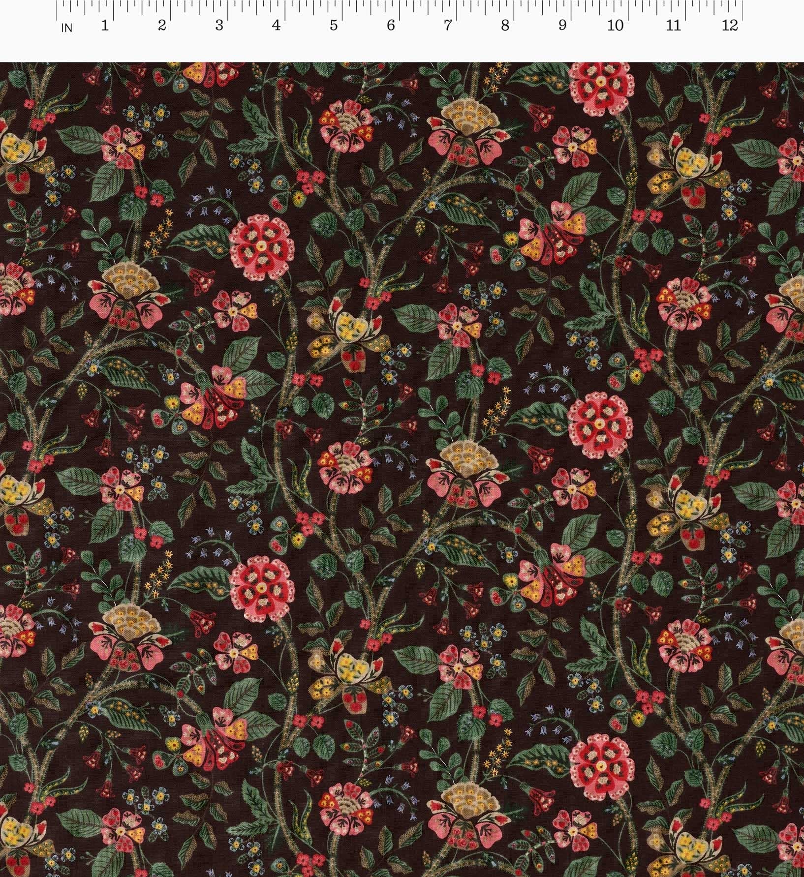 Gracie Cotton Fabric - Cocoa