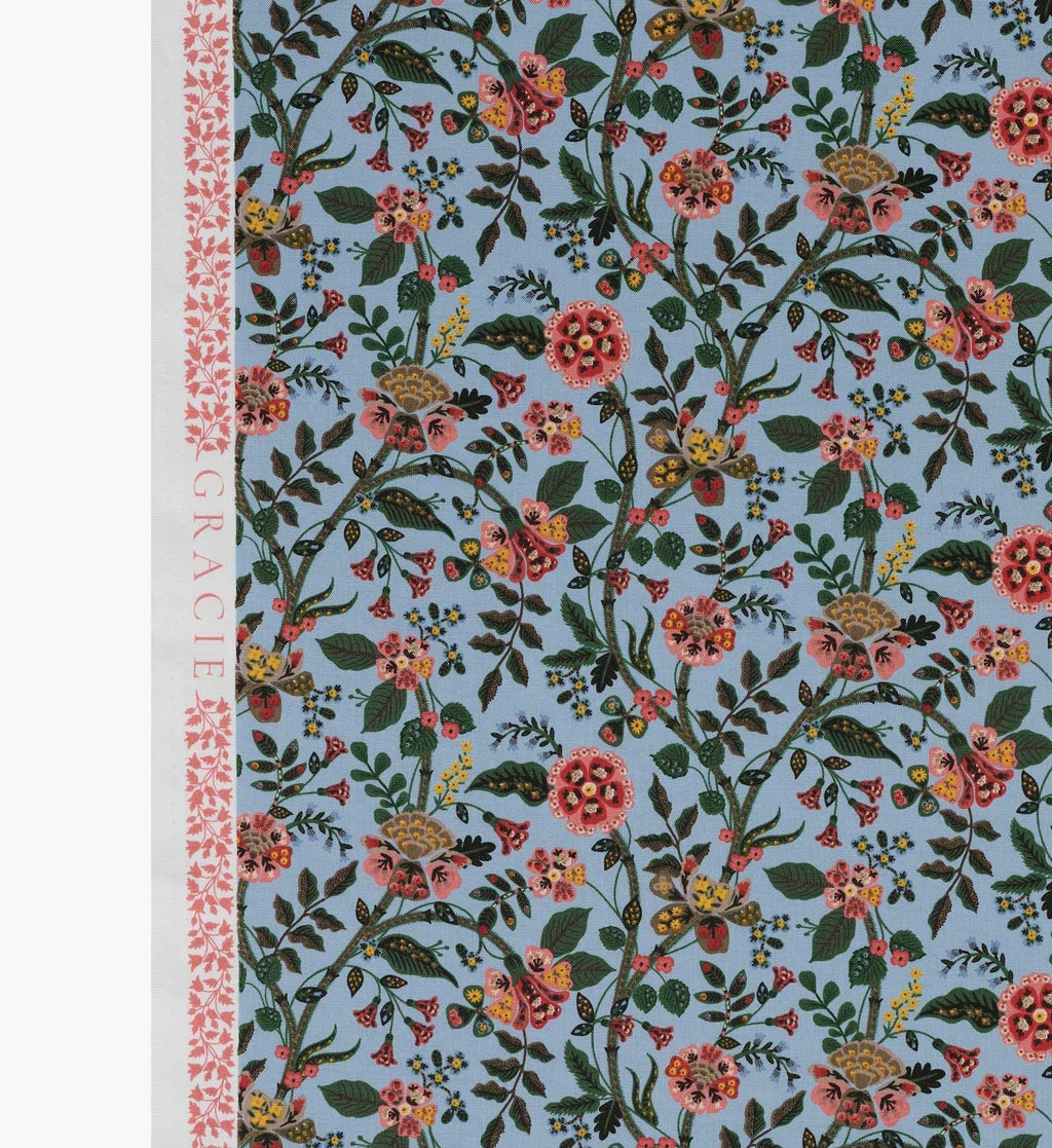 Gracie Cotton Fabric - Slate