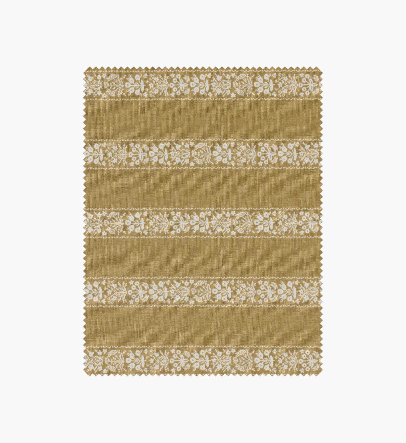 Estee Stripe Cotton Fabric - Orche