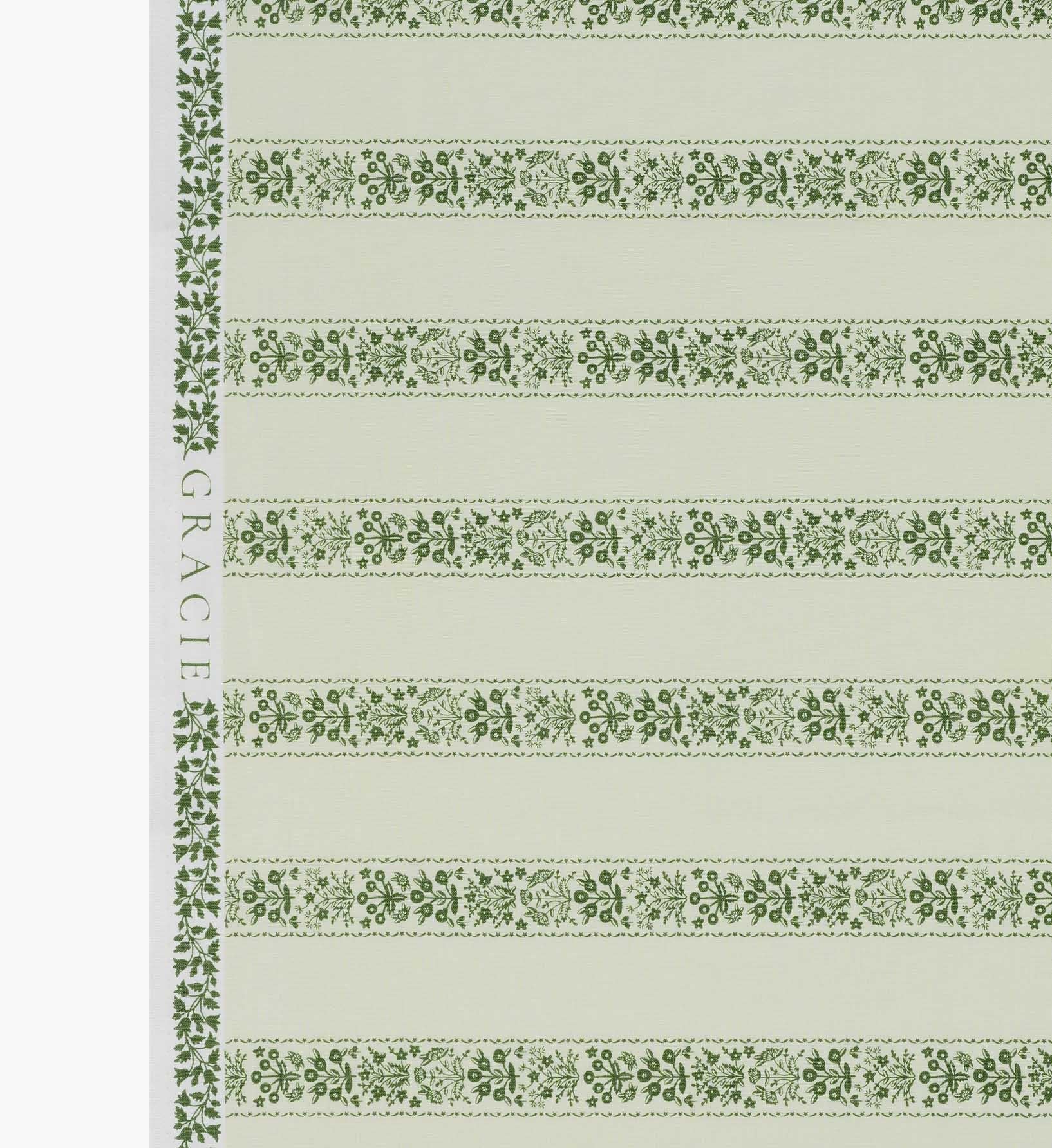 Estee Stripe Cotton Fabric - Cream