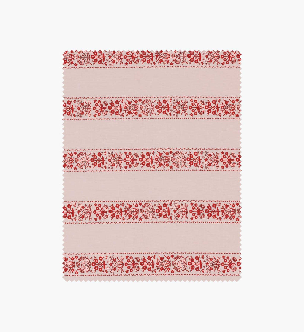 Estee Stripe Cotton Fabric - Pink