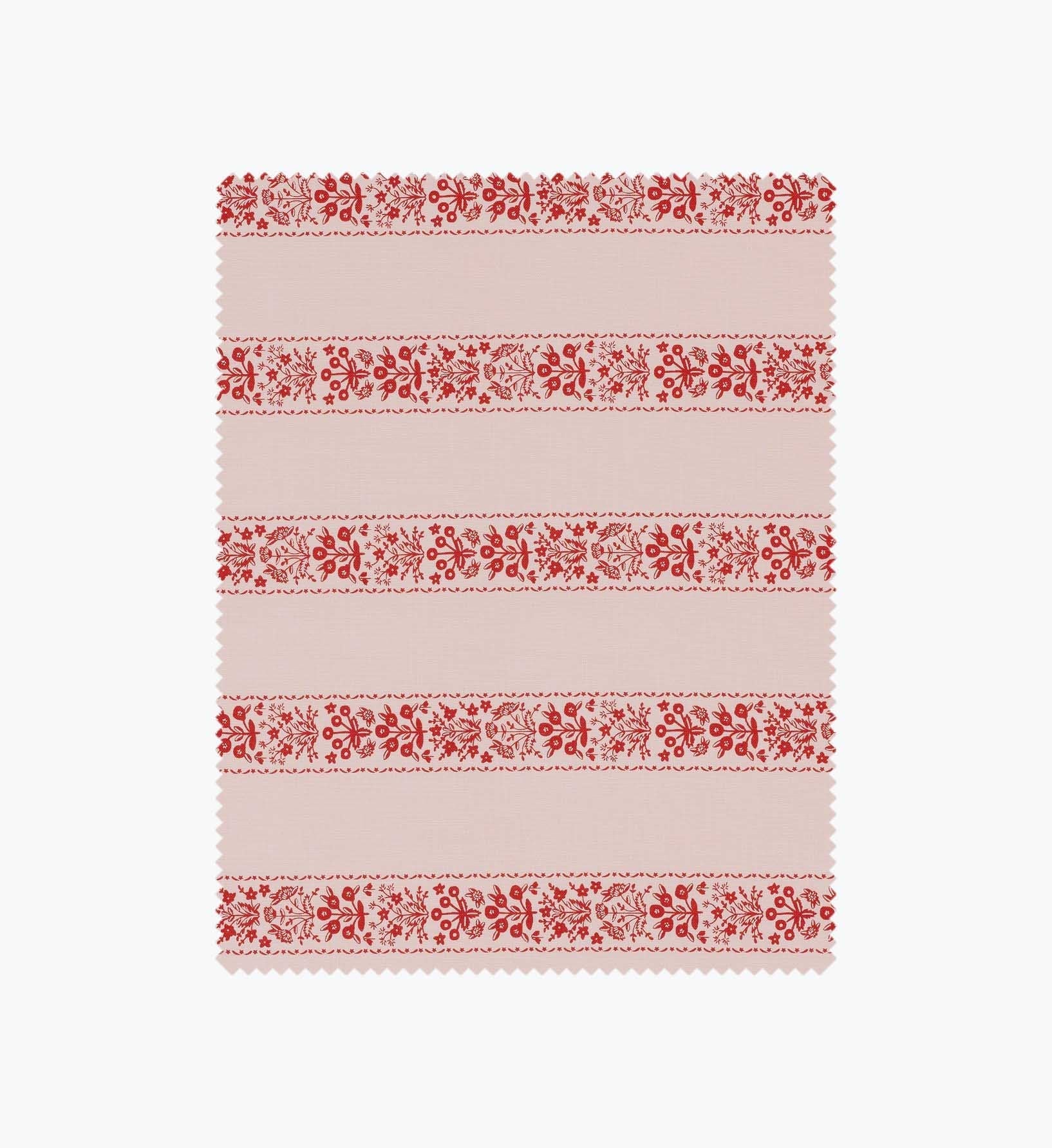 Estee Stripe Cotton Fabric - Pink