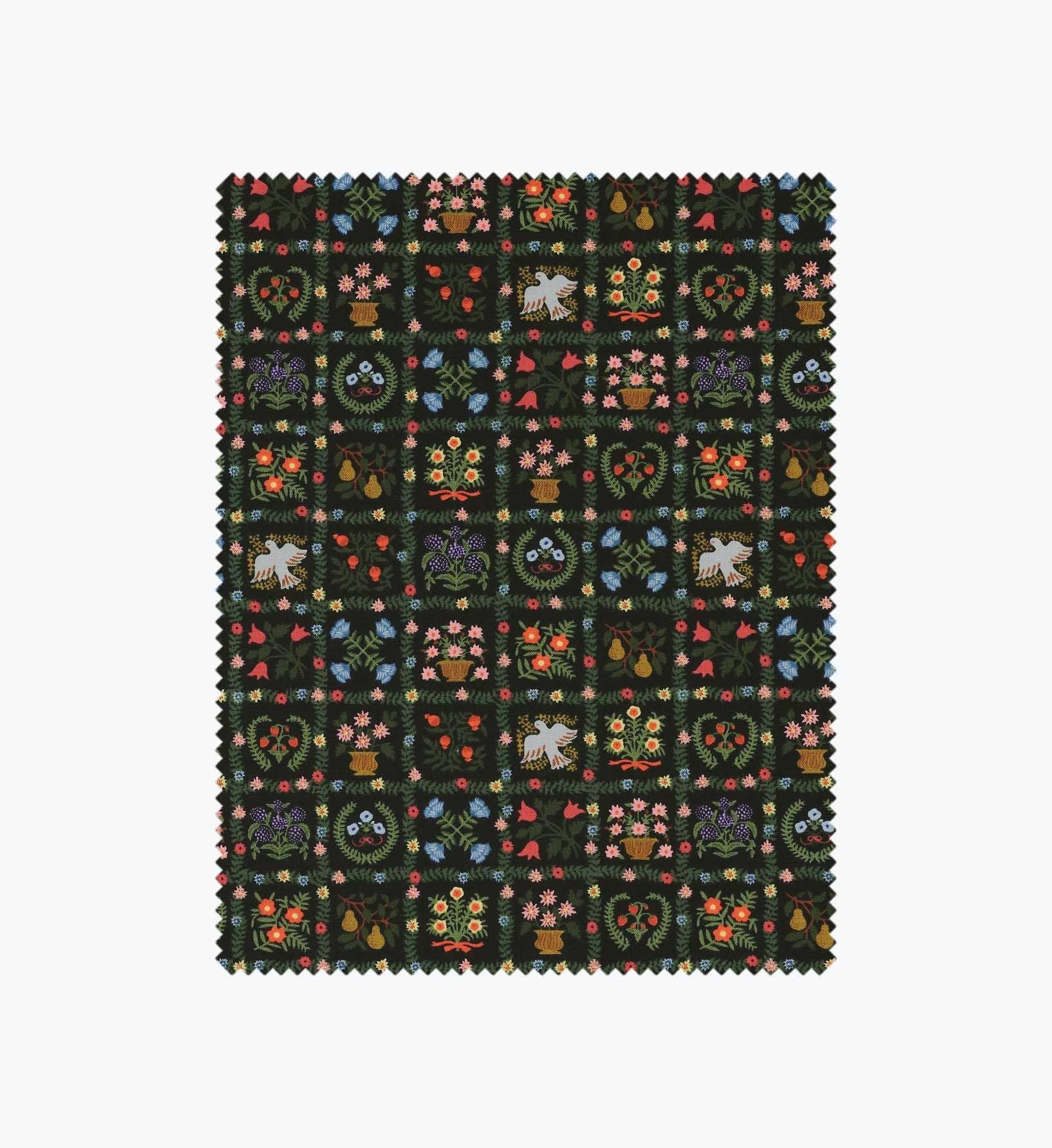 Helena Cotton Fabric - Black