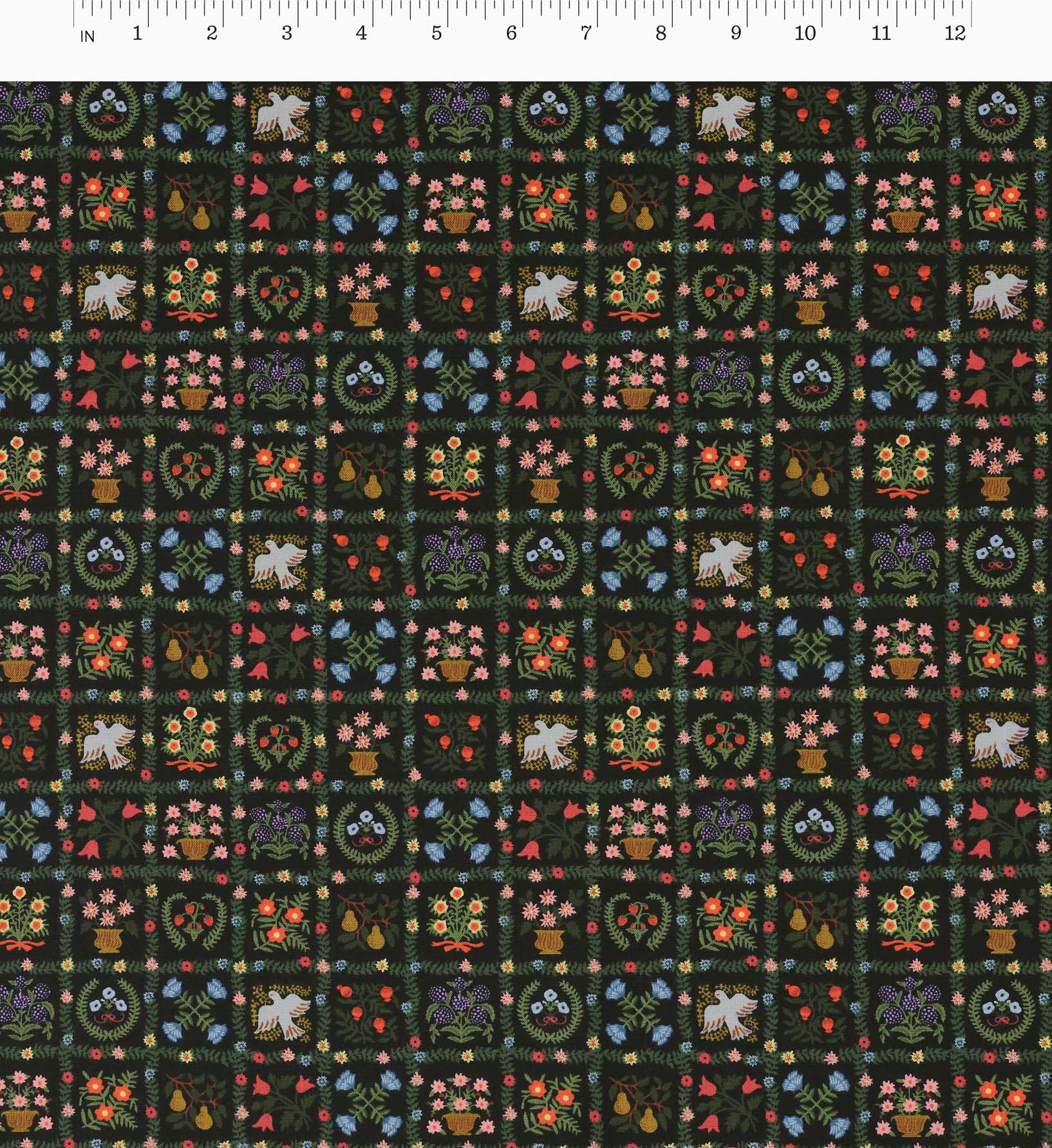 Helena Cotton Fabric - Black